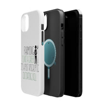 DistinctInk ToughCase for Apple iPhone, Compatible with MagSafe Charging - Farming is Not a Career Post Apocalyptic Skill