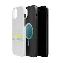 DistinctInk ToughCase for Apple iPhone, Compatible with MagSafe Charging - Twinkle Little Star Brave & Beautiful You Are