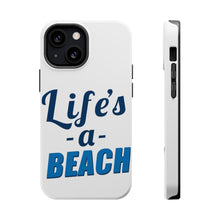 DistinctInk ToughCase for Apple iPhone, Compatible with MagSafe Charging - Life's a Beach