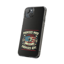 DistinctInk Hybrid (Acrylic/TPU) Clear Slim Fit Case for Apple iPhone | Trump: Promises Made, Promises Kept - Conservative