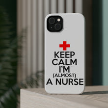 DistinctInk ToughCase for Apple iPhone, Compatible with MagSafe Charging - Keep Calm I'm Almost a Nurse