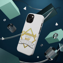 DistinctInk ToughCase for Apple iPhone, Compatible with MagSafe Charging - Diamonds Are a Girl's Best Friend