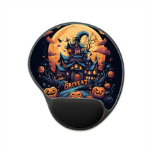 DistinctInk Mouse Pad with Wrist Rest  with Spooky Sweet Treats Design for Halloween