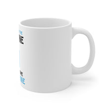 DistinctInk Glossy White Coffee / Tea Mug - To Hell with Red Wine Pour Me Moonshine