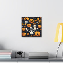 DistinctInk Canvas Wall Art with The Halloween Spell for Halloween