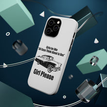 DistinctInk ToughCase for Apple iPhone, Compatible with MagSafe Charging - All Guys Think About is Sex - Cars!