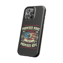 DistinctInk Tough Case for iPhone, Compatible with MagSafe Charging | Trump - Promises Made, Promises Kept | Conservative