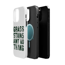 DistinctInk ToughCase for Apple iPhone, Compatible with MagSafe Charging - Grass Stains Ain't No Thang