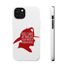 DistinctInk ToughCase for Apple iPhone, Compatible with MagSafe Charging - Feel Safe at Night Sleep with a Firefighter