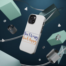 DistinctInk ToughCase for Apple iPhone, Compatible with MagSafe Charging - Don't Worry, BEACH Happy