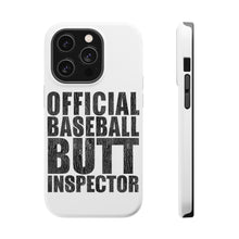 DistinctInk ToughCase for Apple iPhone, Compatible with MagSafe Charging - Official Baseball Butt Inspector