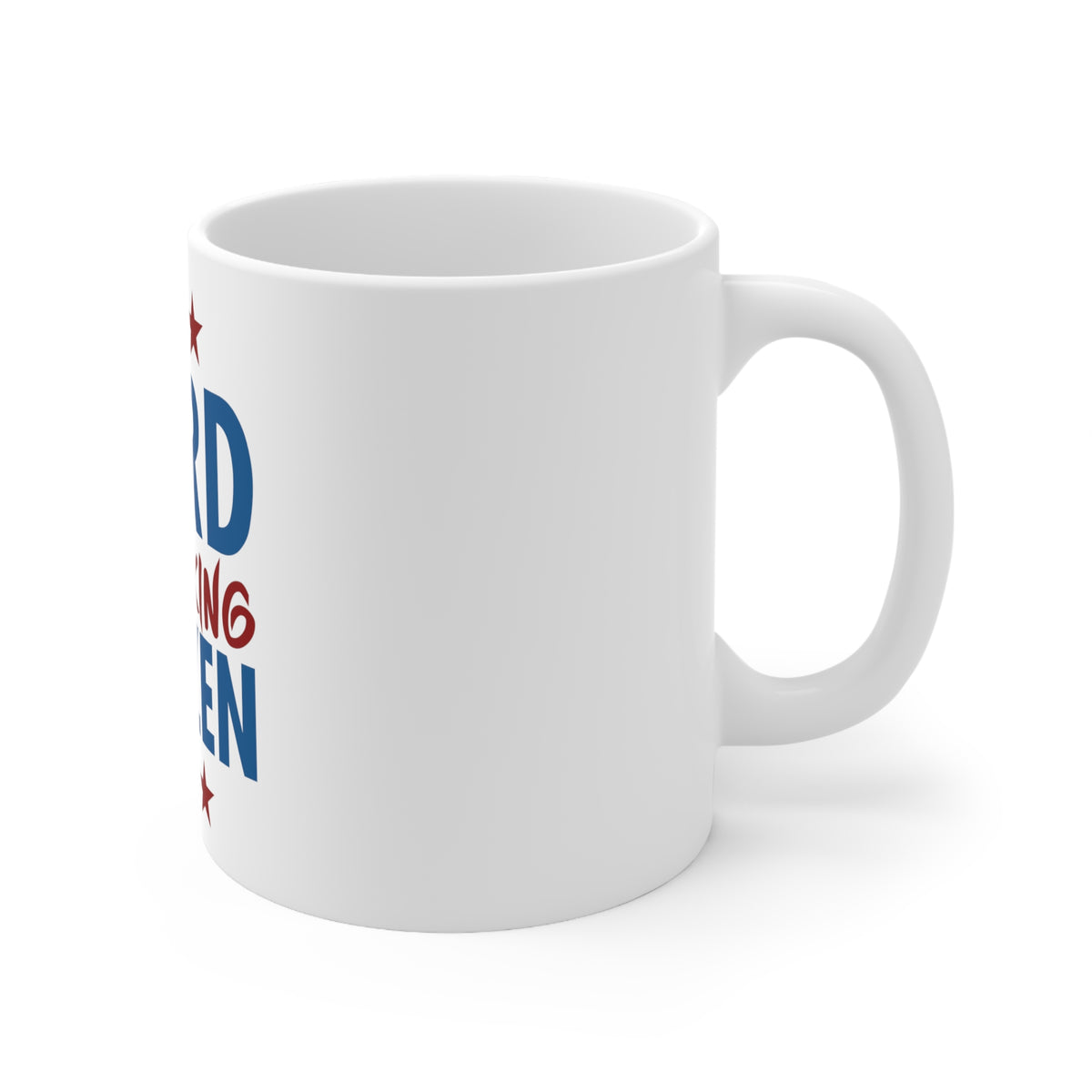 Glossy White Coffee / Tea Mug - Hard Twerking Citizen, view 3