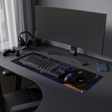 DistinctInk LED Gaming Mouse Pad with Spooky All Hallows' Eve Design for Halloween