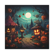 DistinctInk Canvas Wall Art with Trick or Treat Fun for Halloween
