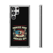 DistinctInk Hybrid (Acrylic/TPU) Clear Slim Fit Case for Apple iPhone | Trump: Promises Made, Promises Kept - Conservative