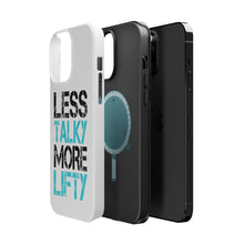 DistinctInk ToughCase for Apple iPhone, Compatible with MagSafe Charging - Less Talky More Lifty
