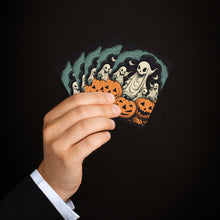 DistinctInk Playing / Poker Cards with Spooky Skeleton Pumpkins Design for Halloween