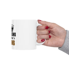 DistinctInk Glossy White Coffee / Tea Mug - Real Queens Fix Each Other's Crowns