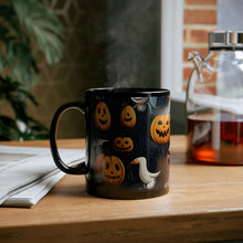 DistinctInk Black Coffee Mug - The Halloween Spell for Halloween