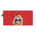 LED Gaming Mouse Pad with What Time Is Taylor's Game? design