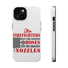 DistinctInk ToughCase for Apple iPhone, Compatible with MagSafe Charging - Firefights Have Longest Hoses and Biggest Nozzles