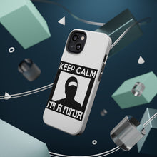 DistinctInk ToughCase for Apple iPhone, Compatible with MagSafe Charging - Keep Calm I'm a Ninja