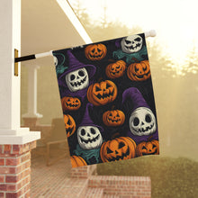 DistinctInk Garden & House Banner Flag with "Halloween Haunts and Pumpkin Pals" Design for Halloween
