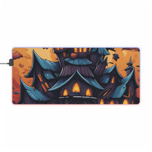 DistinctInk LED Gaming Mouse Pad with Spooky Sweet Treats Design for Halloween