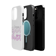 DistinctInk ToughCase for Apple iPhone, Compatible with MagSafe Charging - Stressed Blessed Make Up Obsessed