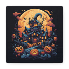 DistinctInk Canvas Wall Art with Spooky Sweet Treats for Halloween