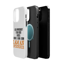 DistinctInk ToughCase for Apple iPhone, Compatible with MagSafe Charging - Entrepreneur Opportunity Risks Hustle
