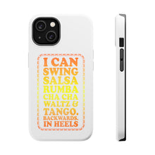 DistinctInk ToughCase for Apple iPhone, Compatible with MagSafe Charging - Swing Salsa Rumba Cha Cha Waltz in Heels
