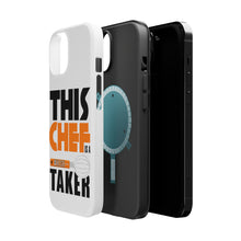 DistinctInk ToughCase for Apple iPhone, Compatible with MagSafe Charging - This Chef is a Whisk Taker