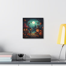 DistinctInk Canvas Wall Art with Trick or Treat Fun for Halloween
