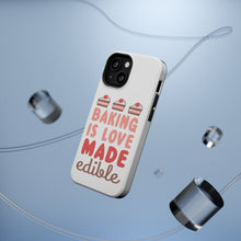 DistinctInk ToughCase for Apple iPhone, Compatible with MagSafe Charging - Baking is Love Made Edible