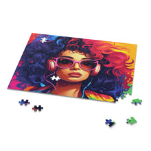 DistinctInk Jigsaw Puzzle with Living a Full Life Design for LGBTQ+ Pride