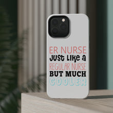 DistinctInk ToughCase for Apple iPhone, Compatible with MagSafe Charging - ER Nurse Just Like Regular But Cooler