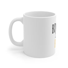 DistinctInk Glossy White Coffee / Tea Mug - Bowling and Beer
