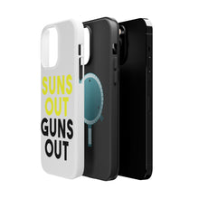 DistinctInk ToughCase for Apple iPhone, Compatible with MagSafe Charging - Suns Out, Guns Out