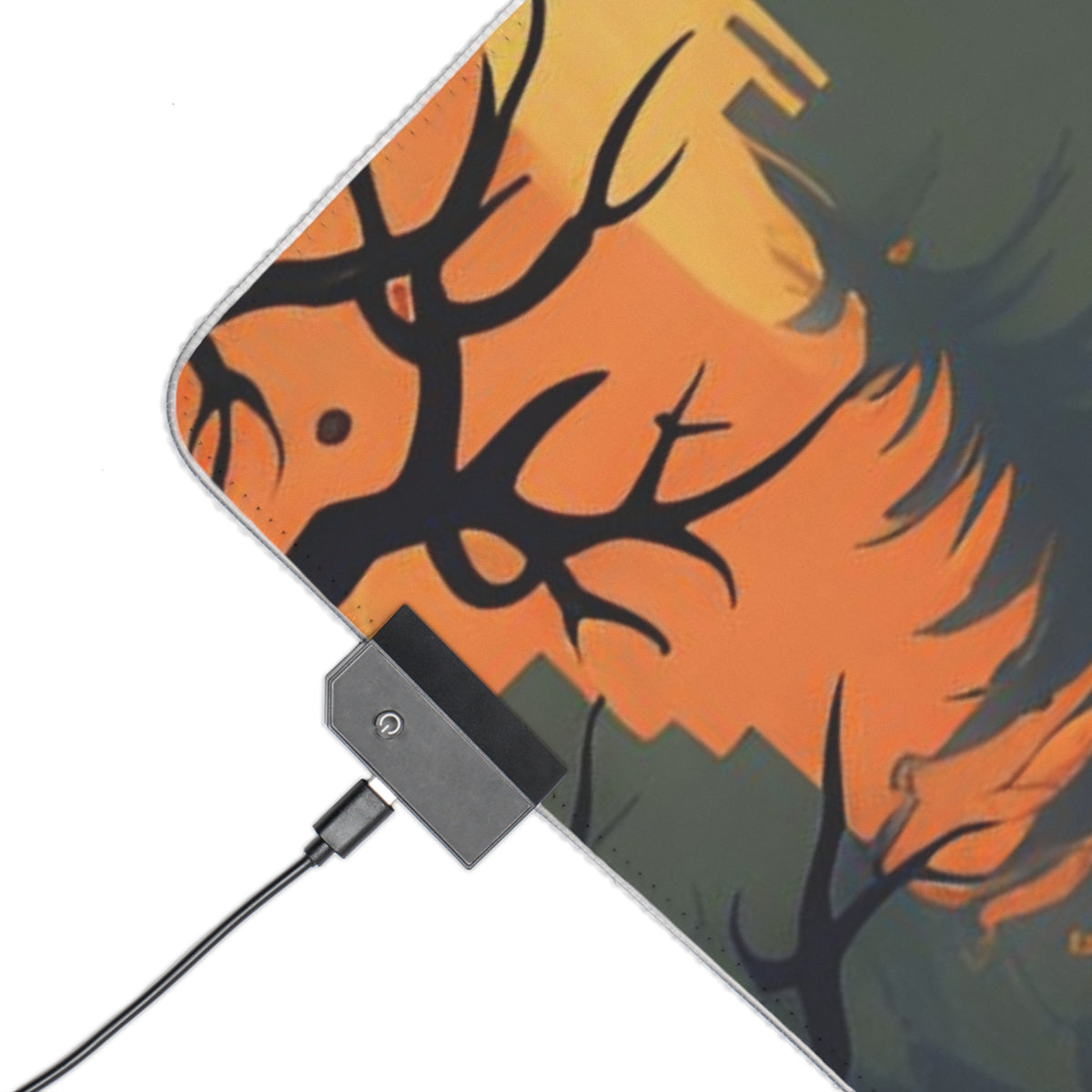 LED Gaming Mouse Pad with Spooky Trick or Treating Design for Halloween, view 6
