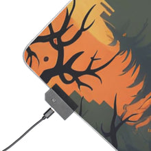 DistinctInk LED Gaming Mouse Pad with Spooky Trick or Treating Design for Halloween