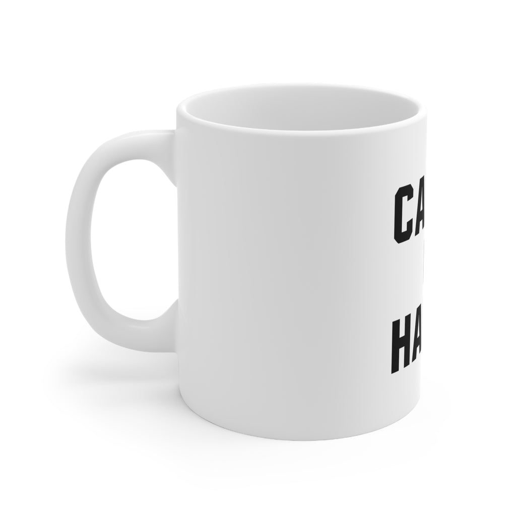 Glossy White Coffee / Tea Mug - Cardio is Hardio, view 2