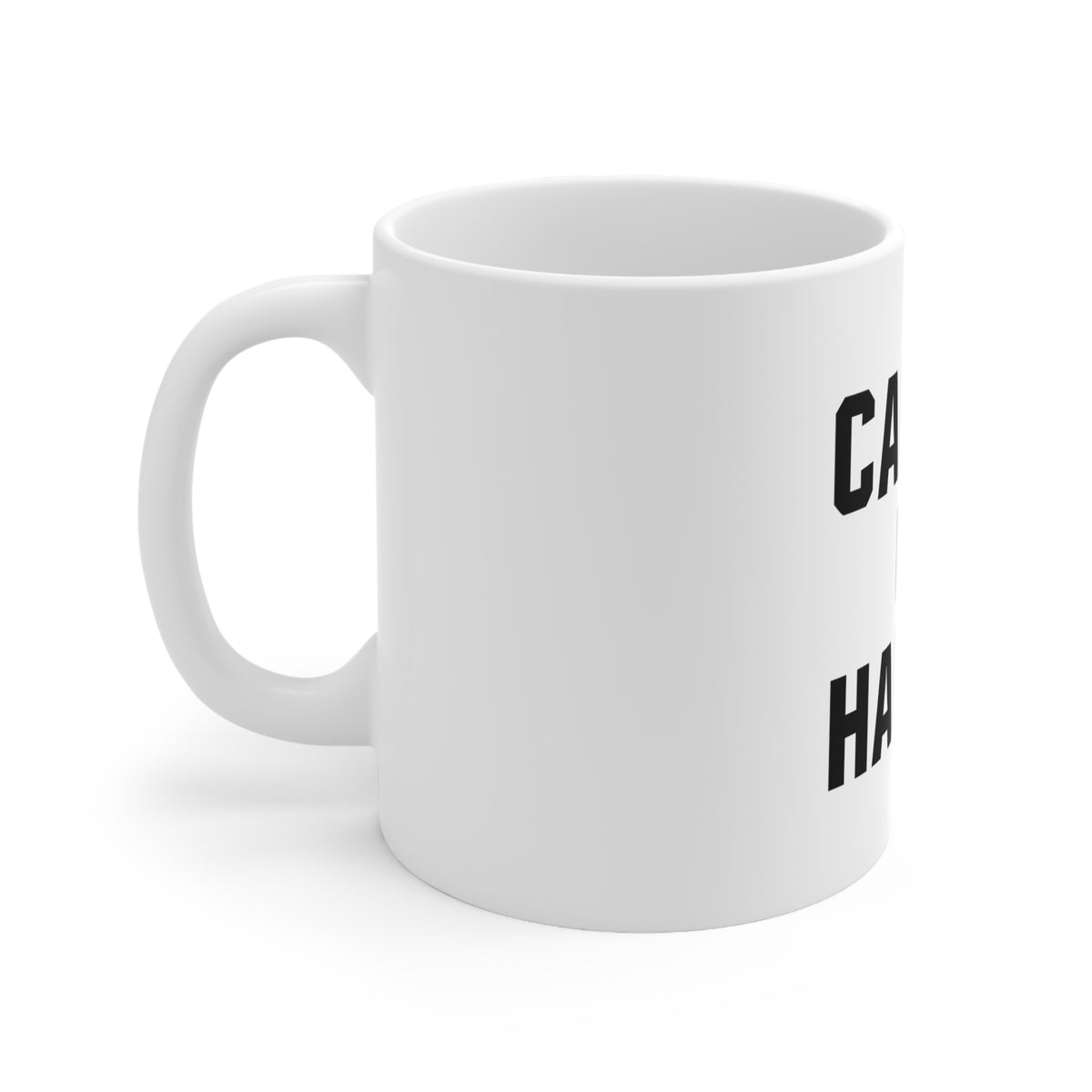 Glossy White Coffee / Tea Mug - Cardio is Hardio, view 2