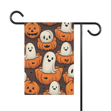 DistinctInk Garden & House Banner / Flag with Haunted Skeleton Pumpkin Patch Design for Halloween