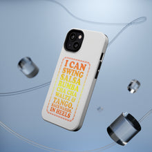 DistinctInk ToughCase for Apple iPhone, Compatible with MagSafe Charging - Swing Salsa Rumba Cha Cha Waltz in Heels