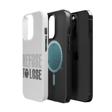 DistinctInk ToughCase for Apple iPhone, Compatible with MagSafe Charging - Refuse to Lose Baseball