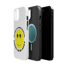 DistinctInk ToughCase for Apple iPhone, Compatible with MagSafe Charging - My Smile Most Beautiful Curve on My Body