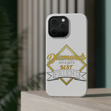 DistinctInk ToughCase for Apple iPhone, Compatible with MagSafe Charging - Diamonds Are a Girl's Best Friend