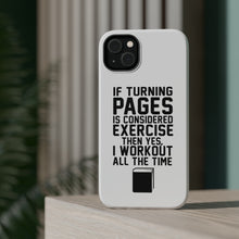 DistinctInk ToughCase for Apple iPhone, Compatible with MagSafe Charging - Turning Pages Considered Exercise I Workout