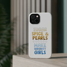 DistinctInk ToughCase for Apple iPhone, Compatible with MagSafe Charging - Sugar Spice & Pearls Make Sorority Girls